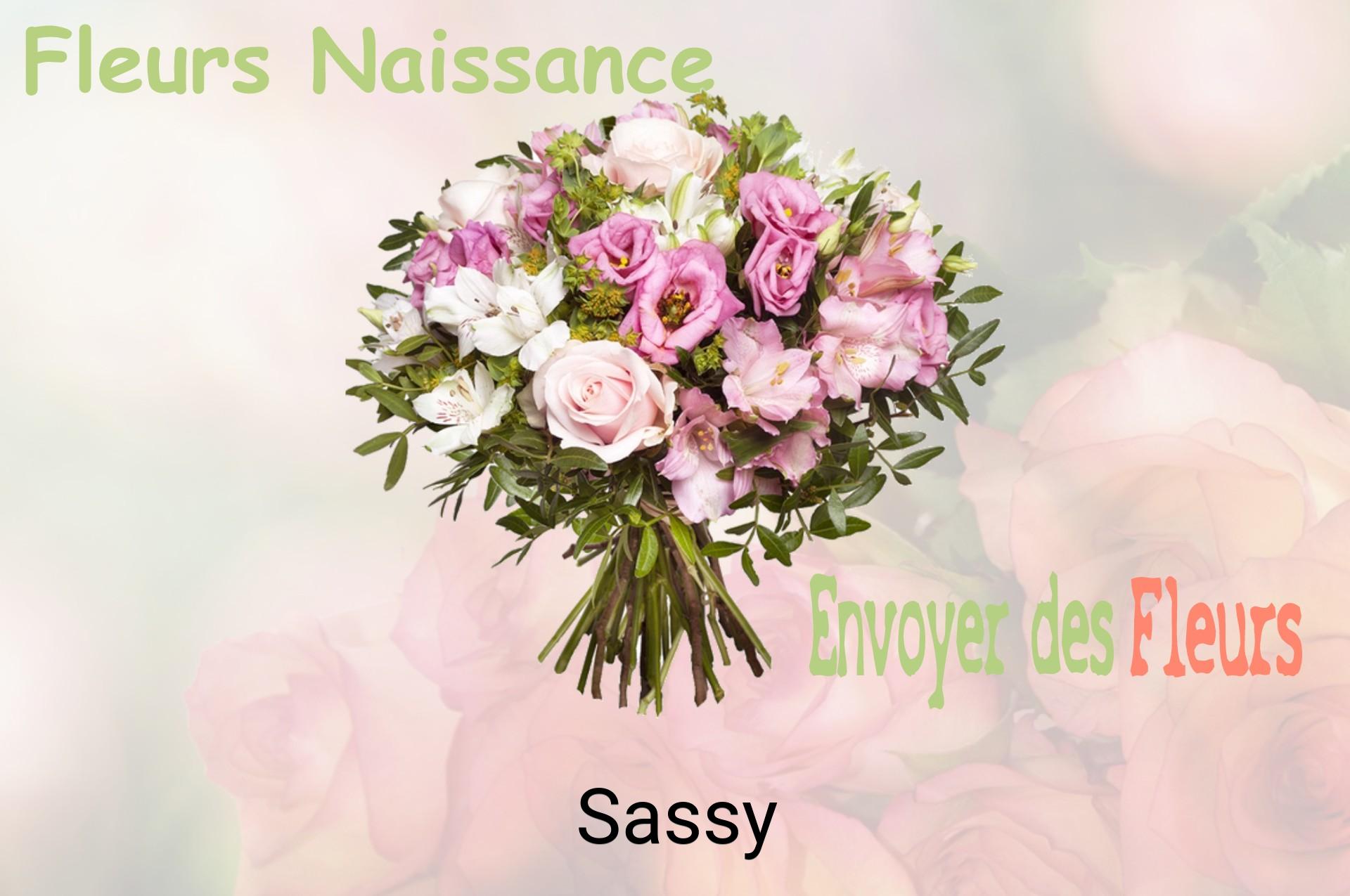 Bouquet de fleurs de naissance livré à Sassy